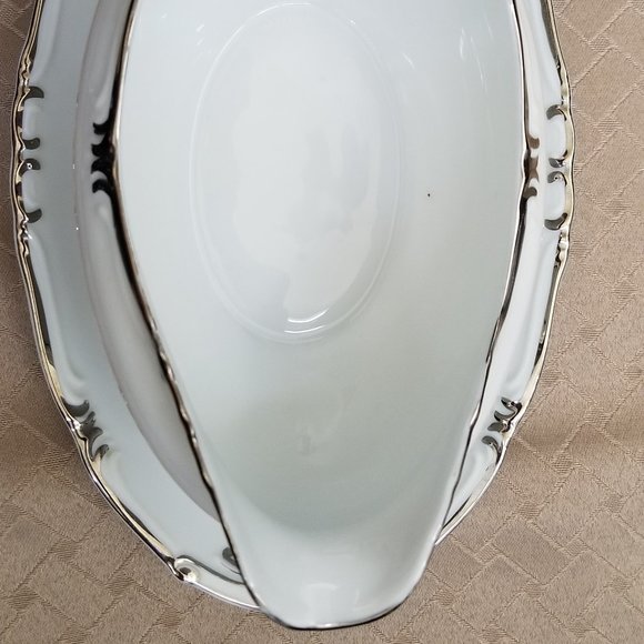 Gold China Baronet (Platinum Trim) Serveware - Picture 7 of 12